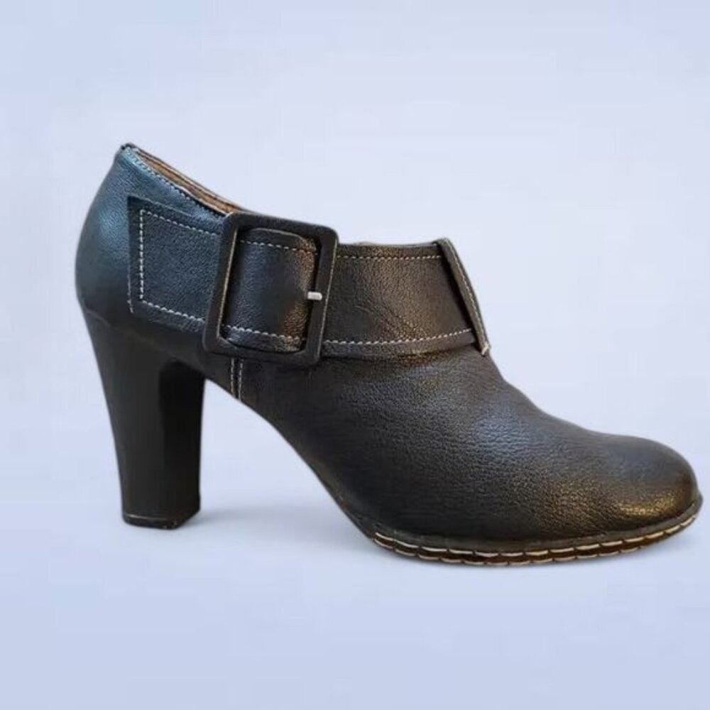 Euro Soft by Sofft Black Leather Booties - Size 10